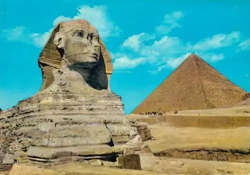 Egypt Great Sphinx of Giza & Kheops Pyaramid