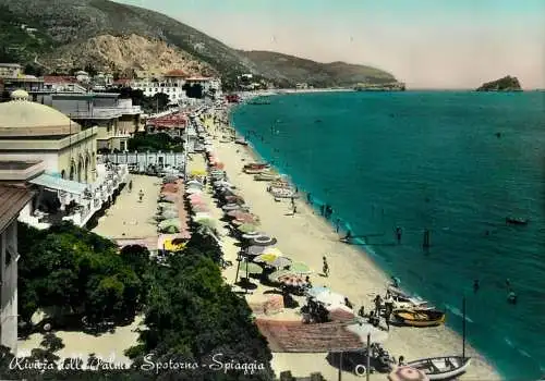 Italy Spotorno (Savona region) Palm-trees coast & seashore