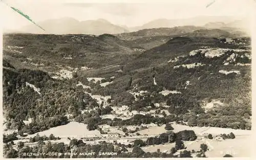 United Kingdom Wales Betws-y-Coed aerial from Mount Garmon