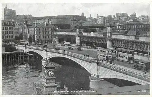 United Kingdom Scotland Glasgow King George V bridge