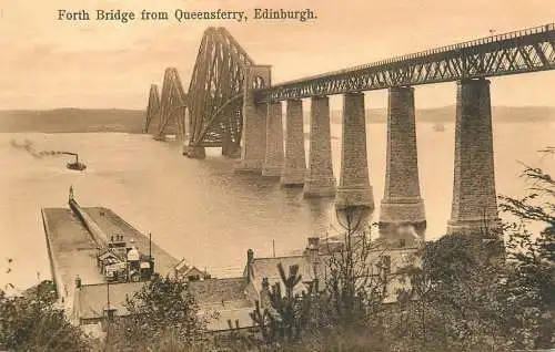 United Kingdom Scotland Forth Bridge from Queensferry