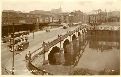 United Kingdom Scotland Glasgow Jamaica bridge bus