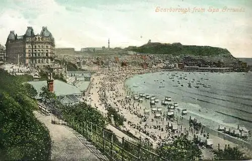 United Kingdom England Scarborough from spa grounds