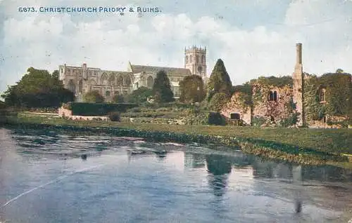 United Kingdom England Christchurch priory ruins