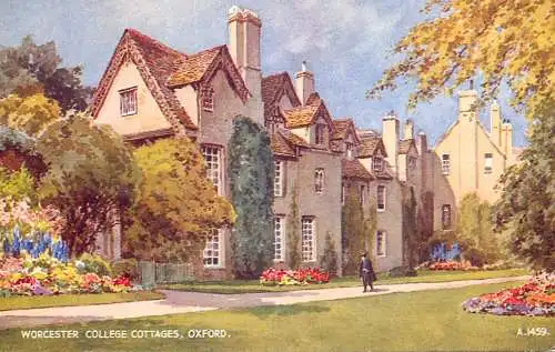 United Kingdom England Oxford Worchester college Cottages