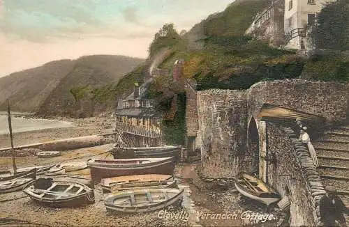 United Kingdom England Clovelly Verandah cottage