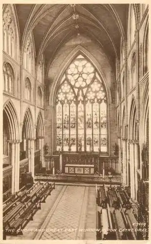 United Kingdom England Ripon cathedral choir and window
