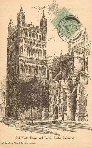 United Kingdom England Exeter cathedral Old North Tower