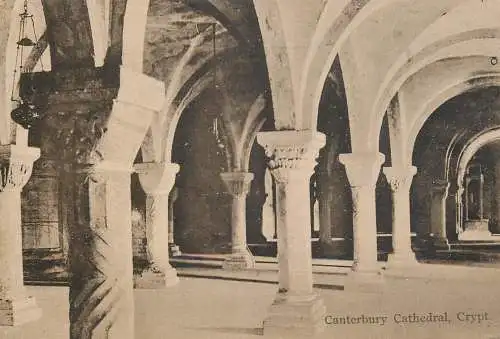 United Kingdom England Canterbury cathedral crypt