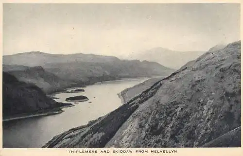 United Kingdom England Helvellyn mountain and lake Thirlemere