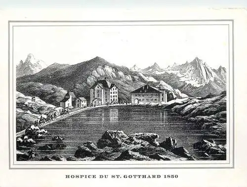 Switzerland  Hospice du St Gotthard 1850