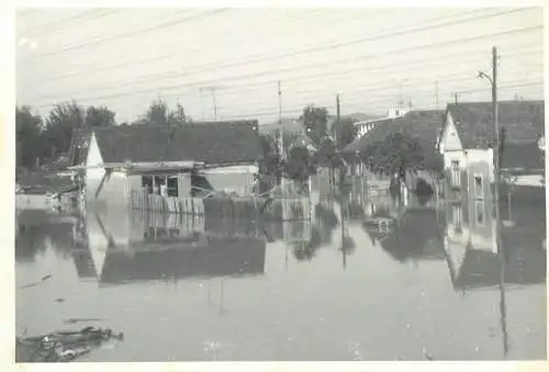 Flood disaster photo dated 1969 Romania