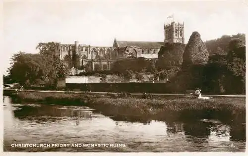 United Kingdom England Christchurch priory and monastic ruins