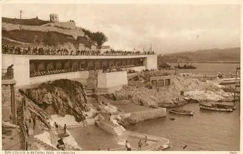 United Kingdom England Plymouth sun lounge bathing pool