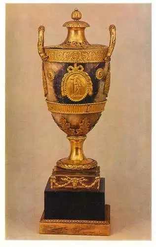 Fine arts postcard Russia Leningrad Hermitage vase-censer England