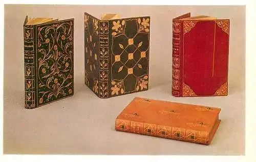 Fine arts postcard Russia Leningrad Hermitage book covers of Oeuvres completes de Moliere