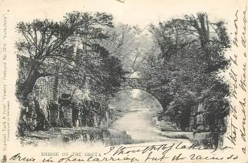 United Kingdom England bridge on the greta