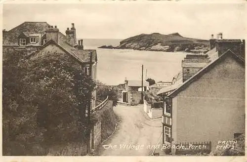 United Kingdom England  Porth village and beach