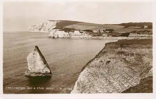 United Kingdom England Freshwater bay and stag rock