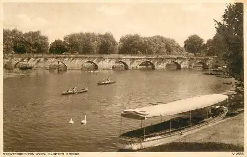 United Kingdom England Stratford upon Avon Clopton bridge