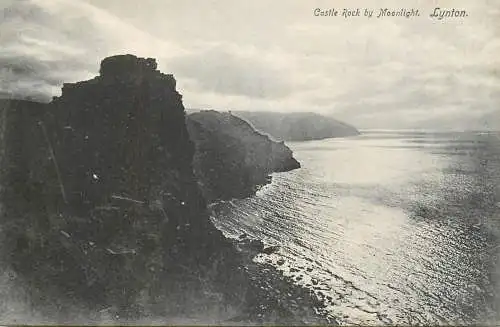 United Kingdom England Lynton Castle rock
