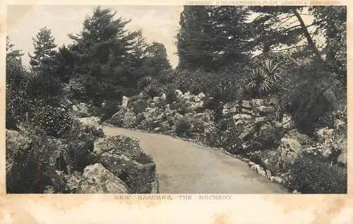 United Kingdom England Kew Gardens the rockery