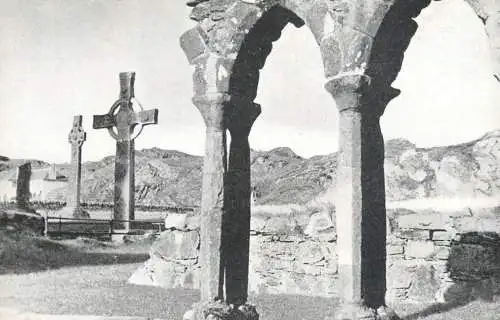 United Kingdom England Iona abbey cloisters arches St. John the Evangel