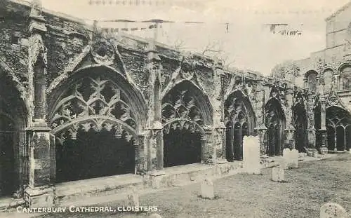 United Kingdom England Canterbury cathedral cloisters