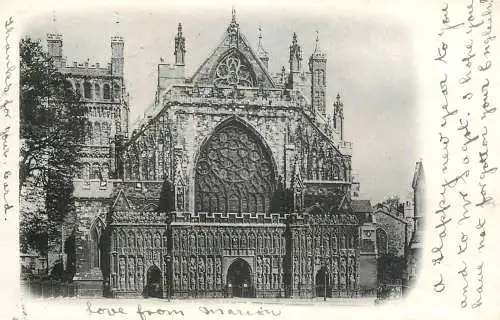 United Kingdom England cathedral facade