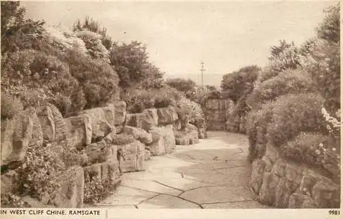 United Kingdom England Ramsgate in west cliff chine