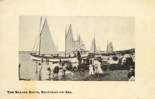 United Kingdom England Southend on Sea sailing boats