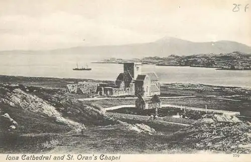 United Kingdom England IOna cathedral and St. Oran's chapel