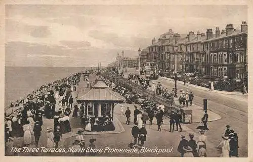 United Kingdom England Blackpool the three terraces North Shore