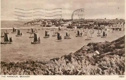 UK England Devon  Brixham sailboats