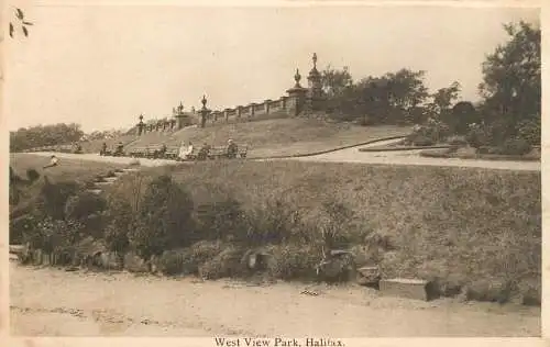 UK England Halifax West view park