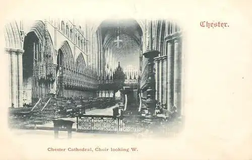 UK England Chester cathedral choir