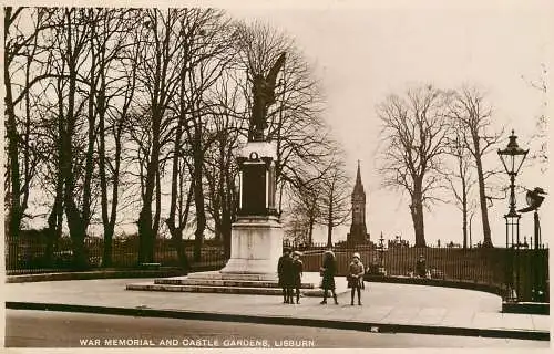 UK England Lisburn war memorial and castle