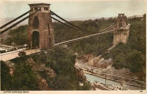 UK Scotland Clifton suspension bridge