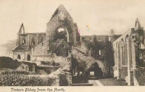 UK England Tintern abbey from the North