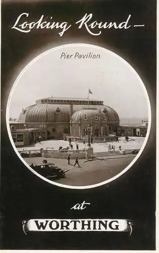 Worthing pier pavilion postcard