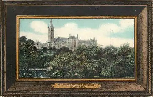 UK Scotland Glasgow Kelvingrove park and university