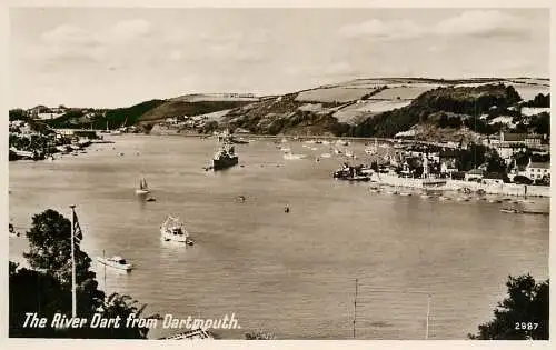 UK England Dartmouth river Dart cruise ships