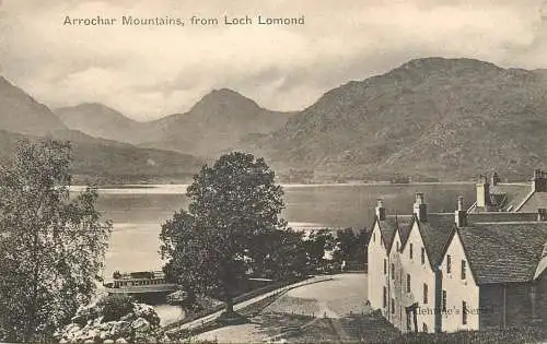 UK Scotland Loch Lomond Arrochar mountains