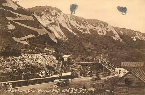UK England Folkestone the Warren Halt and Zig Zag path