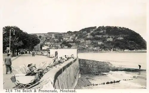 UK England Minehead beach and promenade