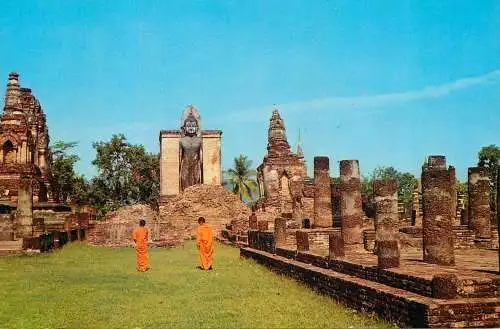Thailand Wat Mahathat Sukothai ancient remains