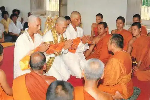 Thailand entering monkhood A NAAG young thai chief abbot