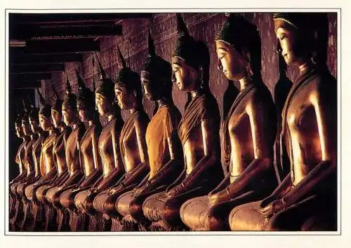 Thailand Wat Suthat monastery Bangkok statues