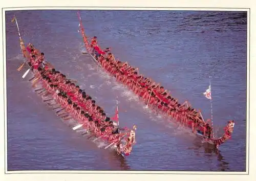 Thailand dragon head boat race monson season