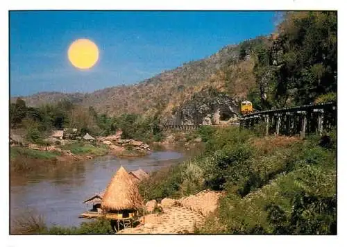 Thailand ww2 dead railway Kanchanaburi curve and hut